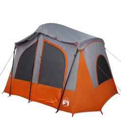 Tente de camping de cabine 5 personnes gris imperméable