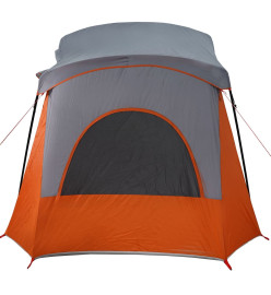 Tente de camping de cabine 5 personnes gris imperméable