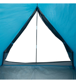 Tente de camping en forme de A 2 personnes bleu imperméable