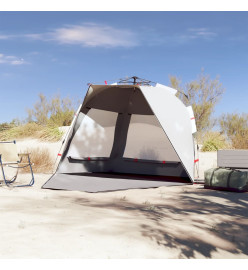 Tente de plage 3 personnes gris libération rapide imperméable