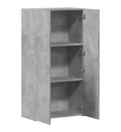 Armoire de classement gris béton 60x32x115 cm bois d'ingénierie