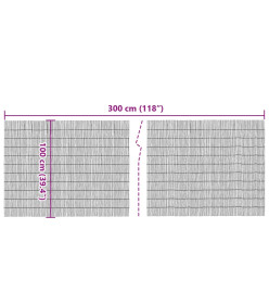 Clôture de jardin 300x100 cm roseau