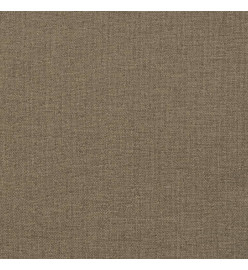 Coussin de chaise longue taupe mélangé 200x70x4 cm tissu