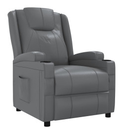 Fauteuil inclinable Anthracite Similicuir