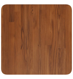 Dessus de table carré Marron foncé 40x40x4 cm Bois chêne traité