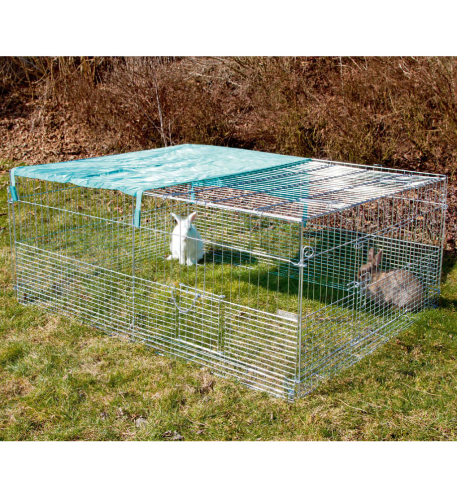 Kerbl Enclos pour petits animaux avec barrière de fuite 144x112x60 cm