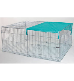 Kerbl Enclos pour petits animaux avec barrière de fuite 144x112x60 cm