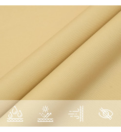 Voile d'ombrage sable 3x2 m 100 % polyester oxford