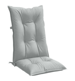 Coussins de chaise à dossier haut lot de 4 gris clair mélangé