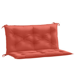 Coussins de banc de jardin lot de 2 rouge mélangé tissu