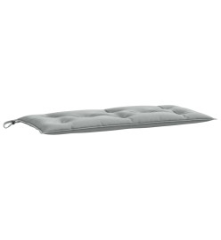 Coussin de banc de jardin gris clair mélangé 100x50x7 cm tissu