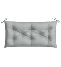 Coussin de banc de jardin gris clair mélangé 100x50x7 cm tissu