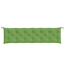 Coussins de banc de jardin lot de 2 vert mélangé tissu