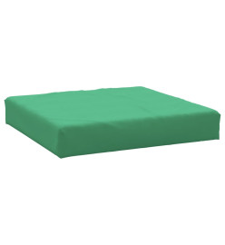 Coussin de palette vert 60x60x8 cm tissu oxford