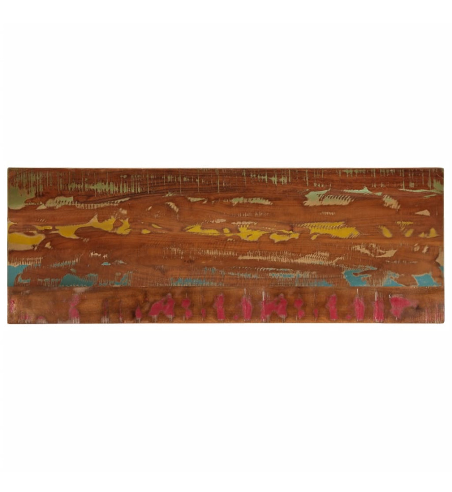 Dessus de table 140x50x3,8cm rectangulaire bois massif récupéré