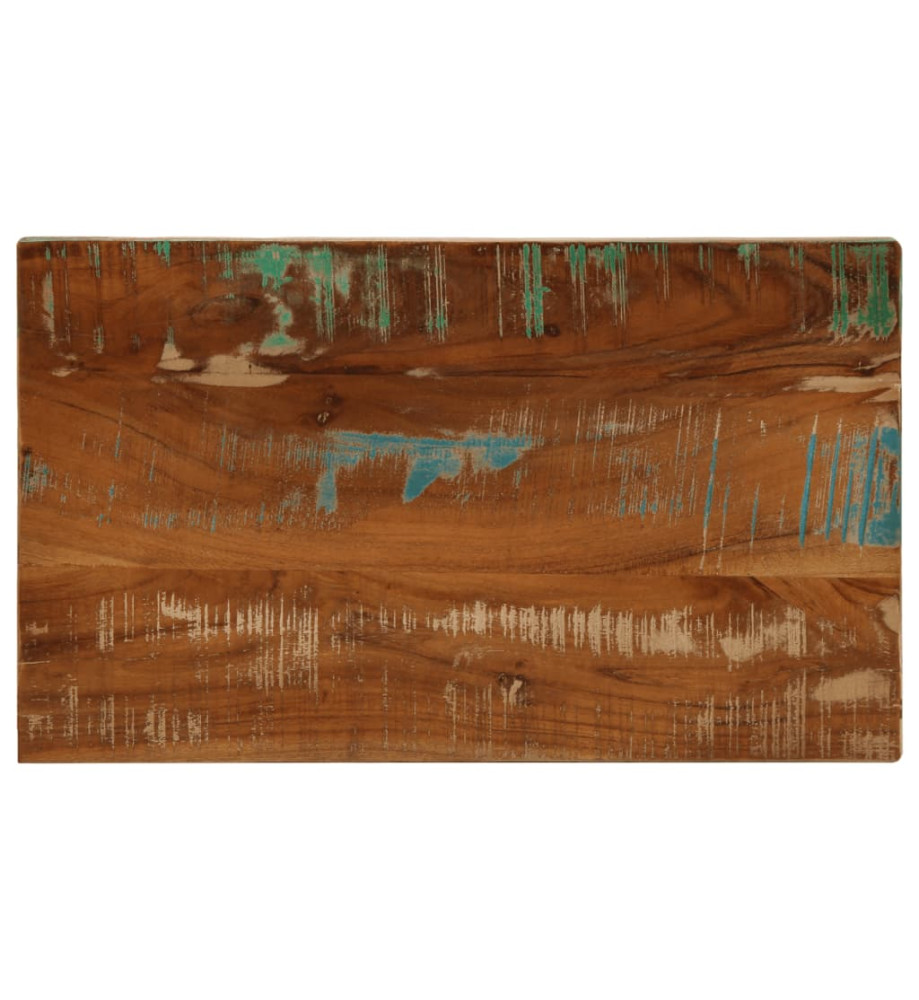 Dessus de table 60x30x3,8 cm rectangulaire bois massif récupéré