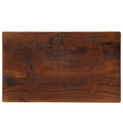 Dessus de table 60x30x3,8 cm rectangulaire bois massif récupéré