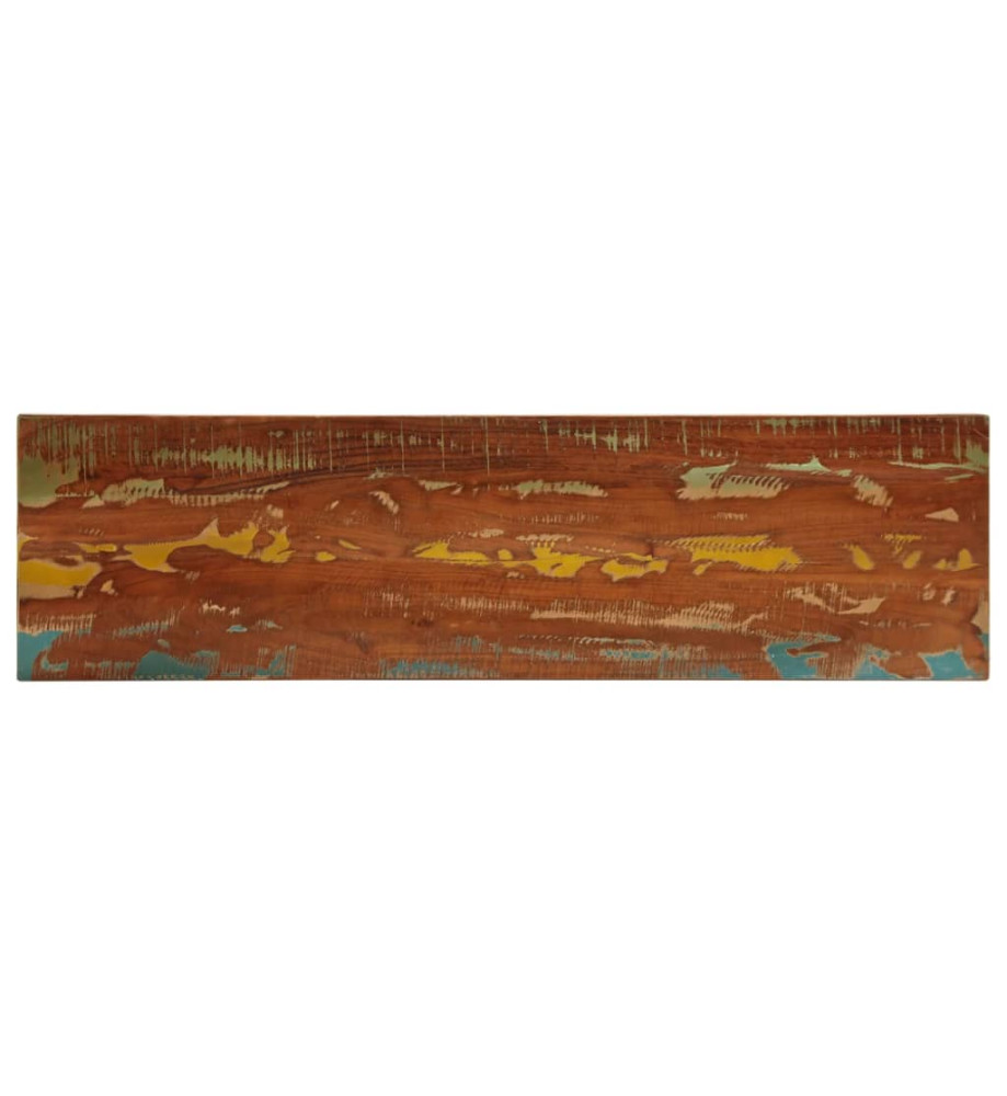 Dessus de table 110x20x3,8cm rectangulaire bois massif récupéré