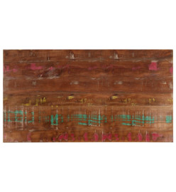 Dessus de table 110x70x3,8cm rectangulaire bois massif récupéré