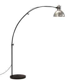 Lampadaire 25 W argent vintage 150 cm E27