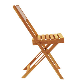 Chaises de jardin pliantes lot de 4 taupe tissu et bois massif