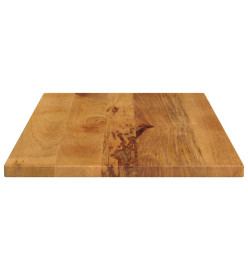 Dessus de table 90x70x3,8 cm rectangulaire bois massif manguier