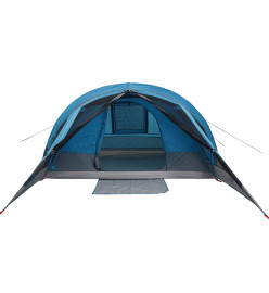 Tente de camping de cabine 4 personnes bleu imperméable