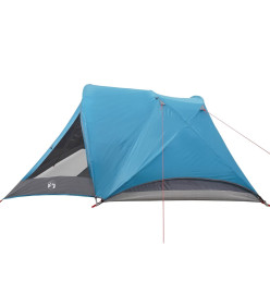 Tente de camping de cabine 4 personnes bleu imperméable