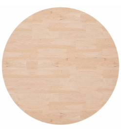 Dessus de table rond Ø90x2,5 cm Bois de chêne massif non traité