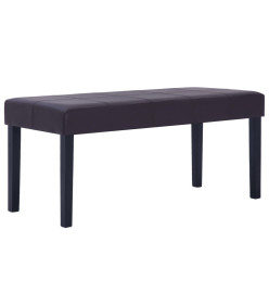 Banc 106 cm Marron Similicuir