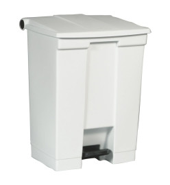 Rubbermaid Poubelle à pédale classique 68,1 L Blanc