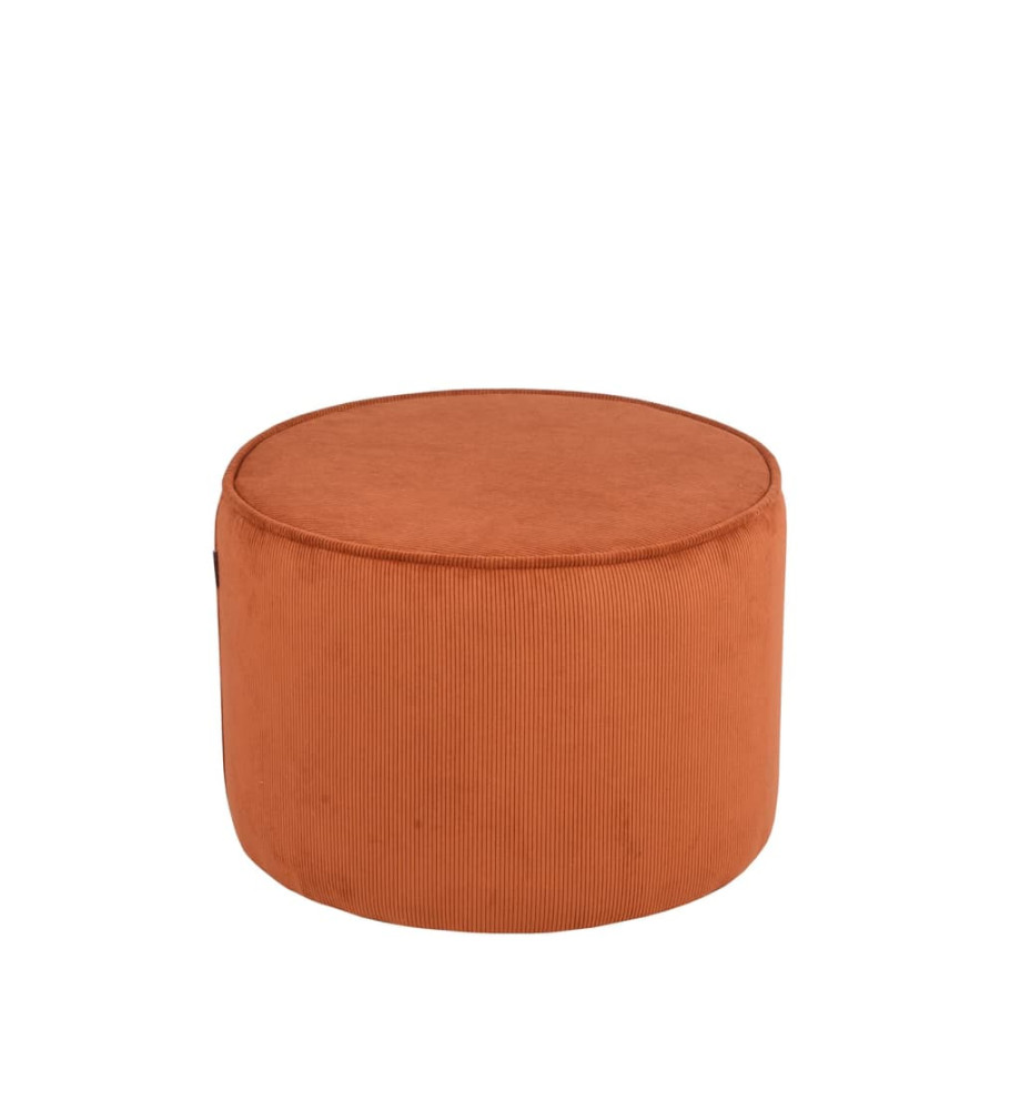 LABEL51 Pouf Tibo 55x55x40 cm Cordon de serrage rouille