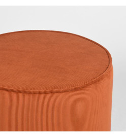 LABEL51 Pouf Tibo 55x55x40 cm Cordon de serrage rouille