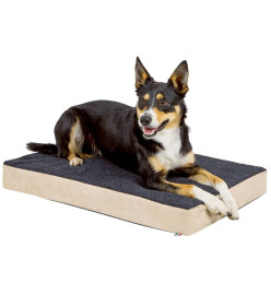 Kerbl Matelas en mousse pour chiens 100 x 60 cm Beige et Gris 80327