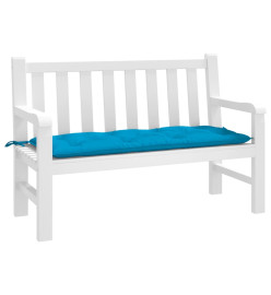 Coussin de banc de jardin bleu clair 120x50x7 cm tissu oxford