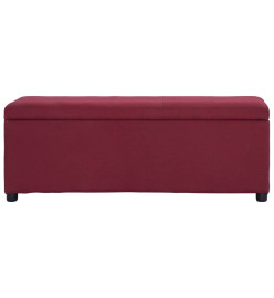 Banc avec compartiment de rangement 116 cm Bordeaux Polyester