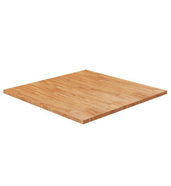 Dessus de table carré Marron clair80x80x2,5cm Bois chêne traité