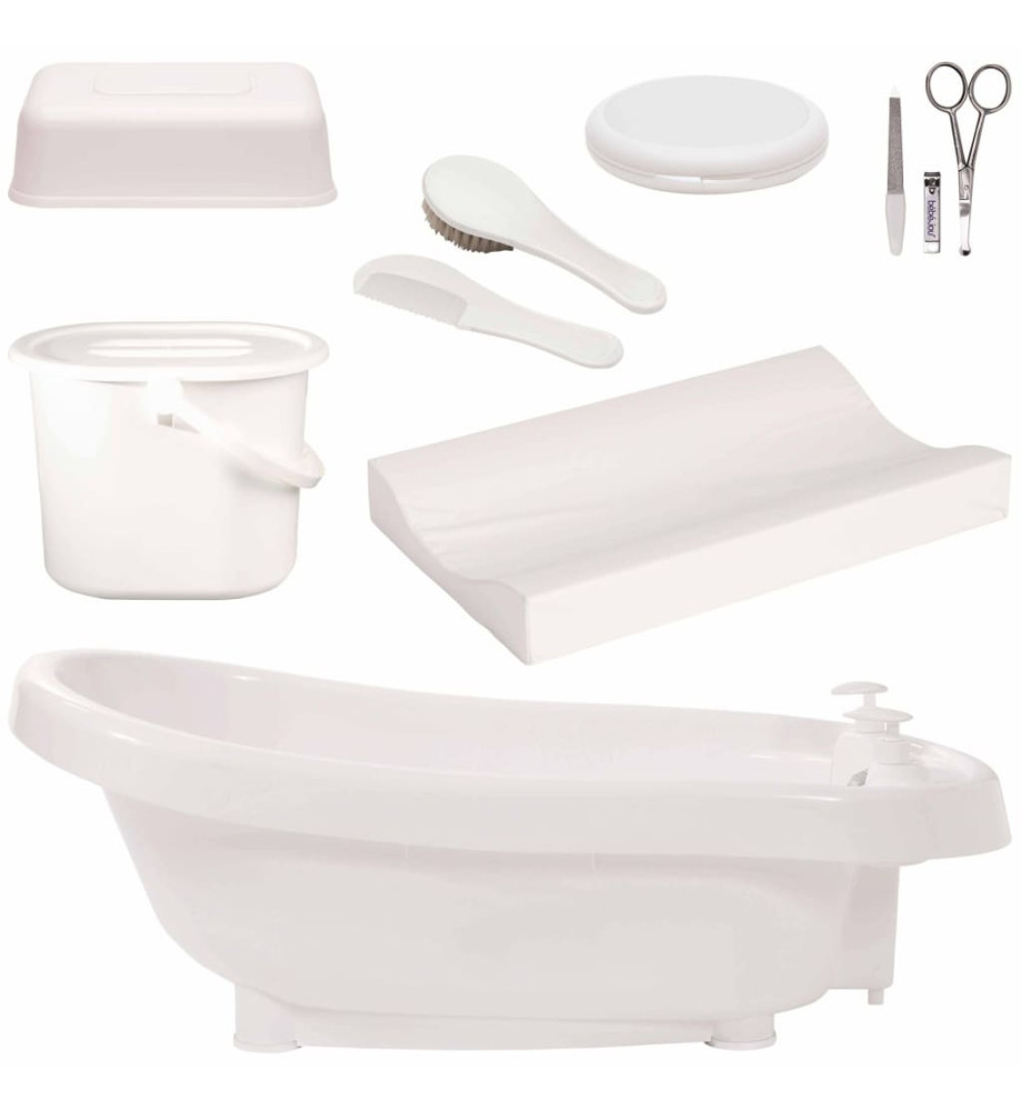 Bébé-Jou Ensemble de baignoire thermo DeLuxe Click blanc 499601