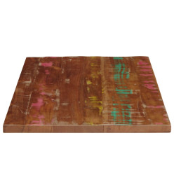 Dessus de table 80x70x3,8 cm rectangulaire bois massif récupéré