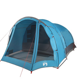 Tente familiale 6 personnes bleu imperméable