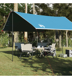 Bâche de camping bleu 430x380x210 cm imperméable