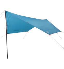 Bâche de camping bleu 430x380x210 cm imperméable