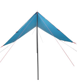 Bâche de camping bleu 430x380x210 cm imperméable