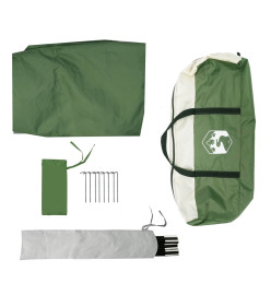 Bâche de camping vert 430x380x210 cm imperméable