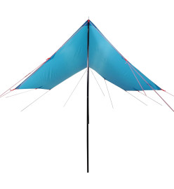 Bâche de camping bleu 460x305x210 cm imperméable