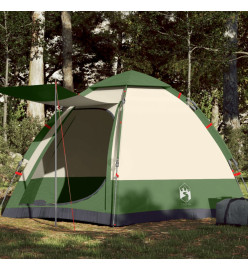 Tente de camping cabine 4 personnes vert libération rapide