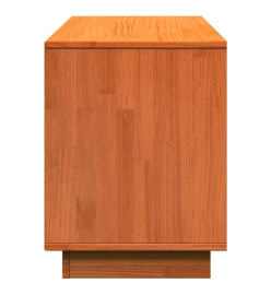 Armoire à chaussures cire marron 110x34x45 cm bois pin massif