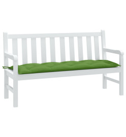 Coussin de banc de jardin vert mélangé 150x50x7 cm tissu