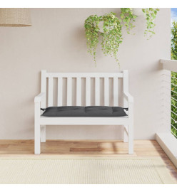 Coussin de banc de jardin anthracite mélangé 100x50x7 cm tissu