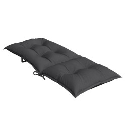 Coussins de chaise à dossier haut lot de 4 anthracite mélangé